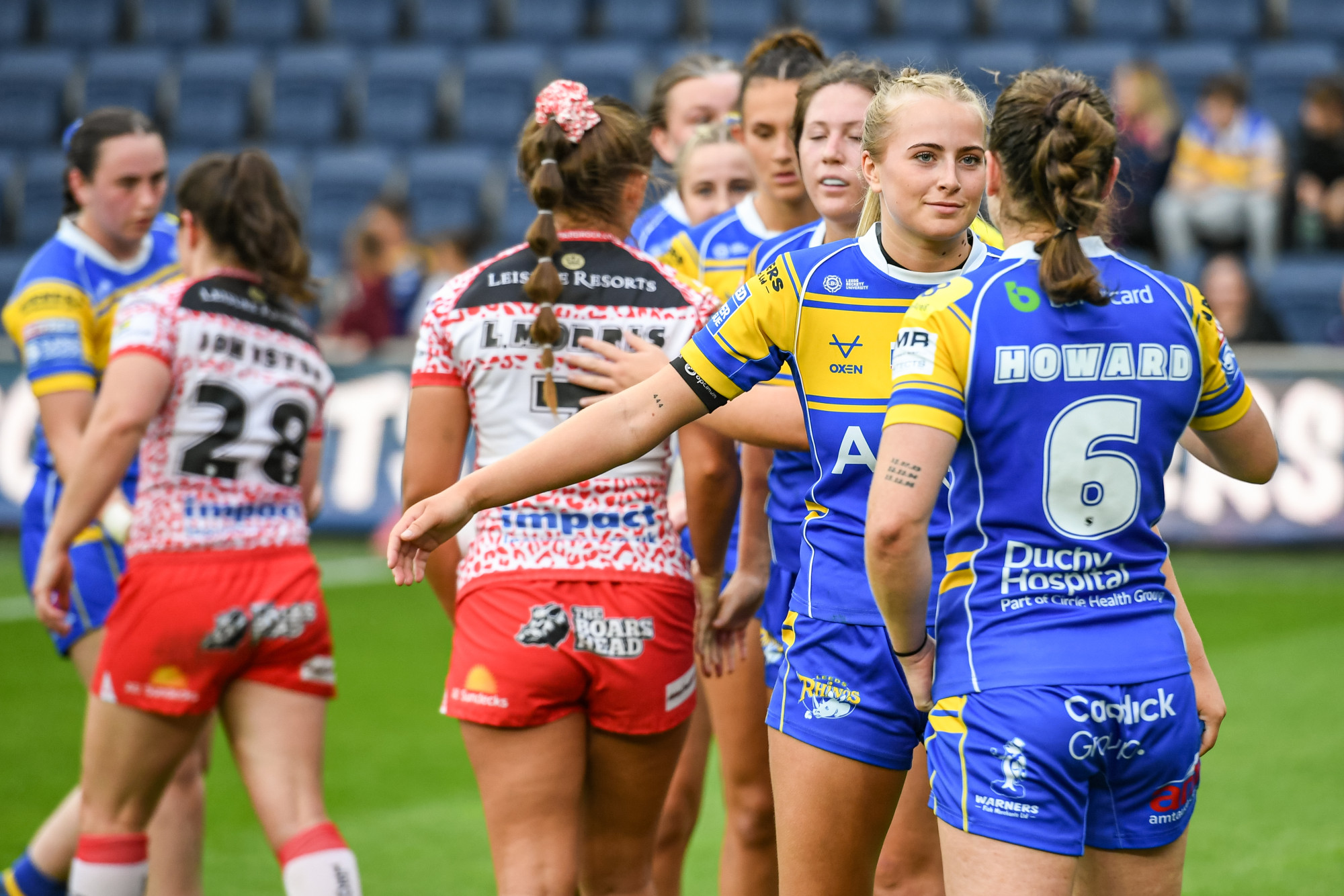 6 Mel Howard_7 Ruby Walker_Post Match_Rhinos vs Leopards (R6, H)_2025