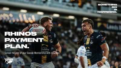 Spread the cost of your 2027 Season Membership with zero fees using the Rhinos Payment Plan 